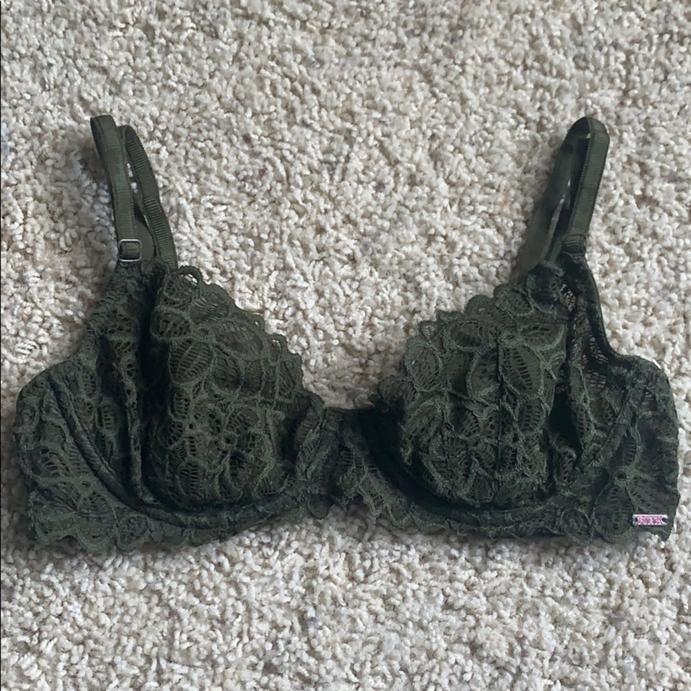 VS PINK Date Unlined Lace Bra